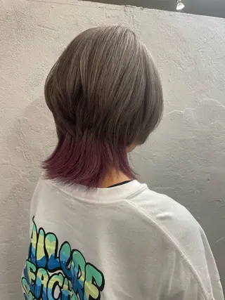 ミディアム カラー 髪質改善カラー🫧 西岡 有希のヘアスタイル