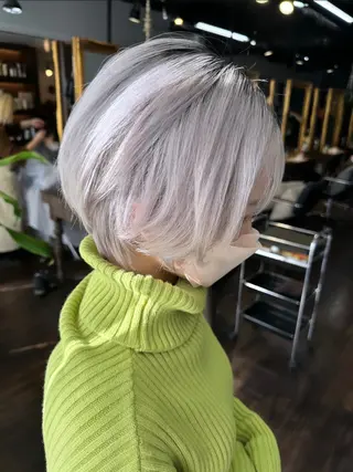 ショート ヘアアレンジ 髪質改善/レイヤー 縮毛矯正/ケラチン耀のヘアスタイル