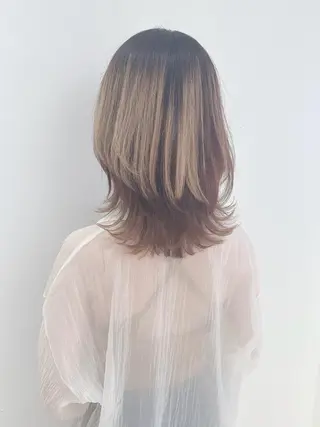セミロング なりたいが叶う ながしまじゅんきのヘアスタイル