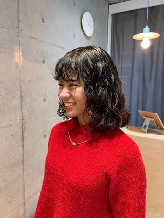 ショート 🌿朝5分でお洒落 パーマスタイル🌿のヘアスタイル