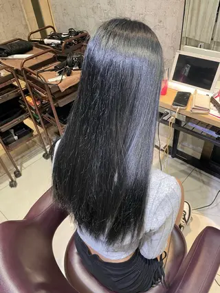 ロング 赤み消し艶カラー✨️ DAIGOのヘアスタイル