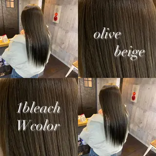 ロング 透明感ハイトーン カラー🦋🌧希咲のヘアスタイル