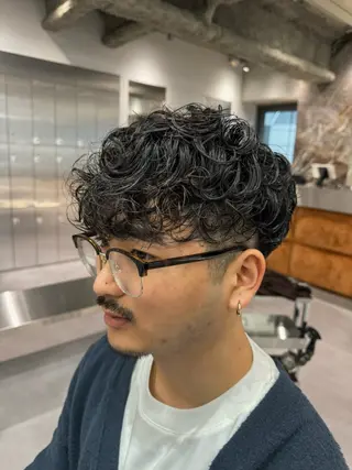 パーマ メンズ メンズ特化ニュアンス パーマ RYOのヘアスタイル