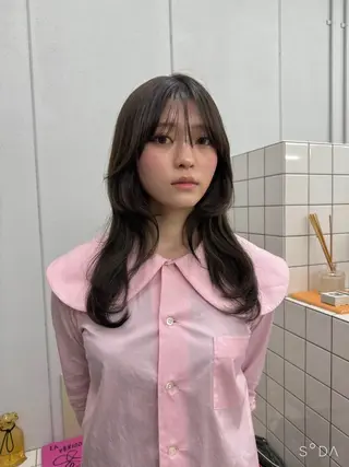 ロング 関 京磨のヘアスタイル