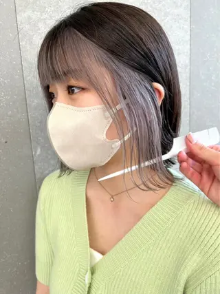 ロング カラー 顔周り/ブリーチなし /縮毛矯正🫧伊勢のヘアスタイル