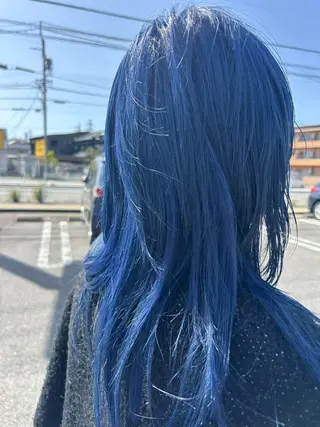 セミロング カラー 可知 幸輝のヘアスタイル