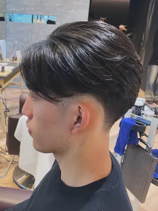 ショート パーマ メンズ特化/フェザー /パーマ/伊勢元のヘアスタイル