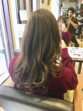 ミディアム カラー 北原 練のヘアスタイル