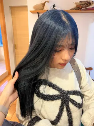 カラー ミディアムレイヤー/ 艶カラー🎀　emiのヘアスタイル