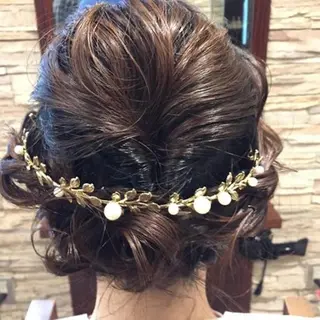 セミロング ヘアアレンジ Monan渋谷 YUUKIのヘアスタイル