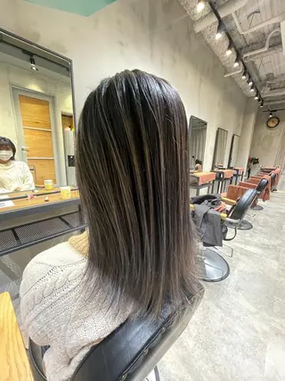 セミロング カラー ハイトーン×髪質改善 KENTAのヘアスタイル