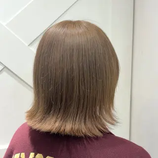 ミディアム カラー 横浜パーマ🌐ボブ✨ 暖色カラーもえかのヘアスタイル