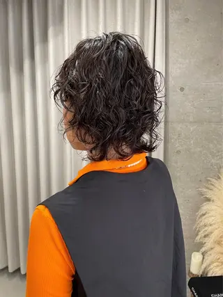 ショート カラー パーマ 表参道🌿赤み消し カラー/チナツのヘアスタイル