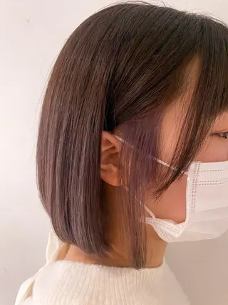 ショート 透明感/縮毛/ボブ CHIHIROのヘアスタイル