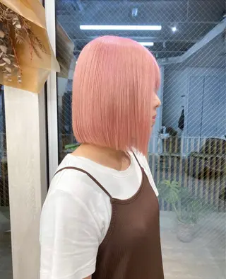 ミディアム カラー 🌱ブリーチ・透明感 カラー/mapi🦭のヘアスタイル