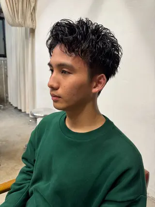 ショート パーマ メンズ メンズカット/パーマ /amy.下村透依のヘアスタイル