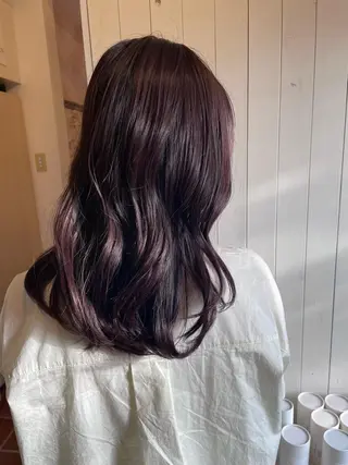 セミロング カラー kako /透明感カラー🤍のヘアスタイル