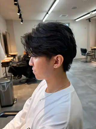 パーマ メンズ 保立/フェザーパーマ /メンズカット千葉のヘアスタイル