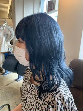 セミロング カラー 🇰🇷柔らか透明感 /Miho🫧のヘアスタイル