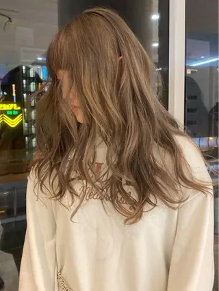 セミロング カラー welring hair salonのヘアスタイル