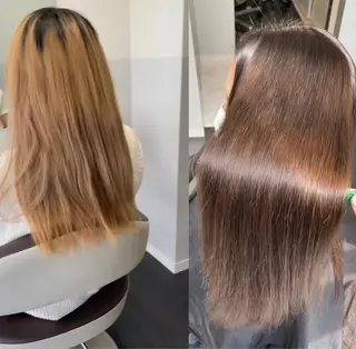 ロング カラー 🌈本物の髪質改善 森田涼平のヘアスタイル