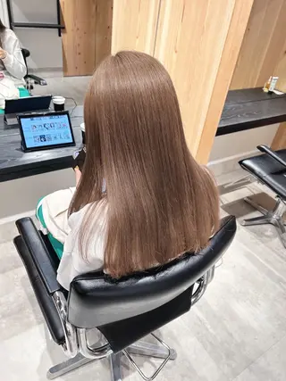 ロング カラー スキバサミを使わない カット🌼唯🌼のヘアスタイル