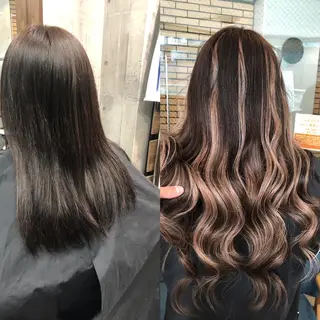 ロング カラー ヘアアレンジ レイヤー/エクステ alpha下妻のヘアスタイル