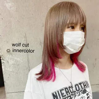 ミディアム カラー レイズ 立川のヘアスタイル