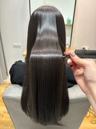 ロング 🤍美髪縮毛/髪質 改善/池上夏凜🤍のヘアスタイル