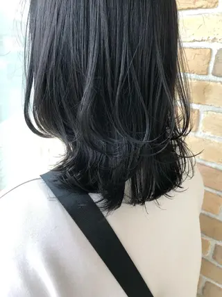 ミディアム カラー パーマ ヘアアレンジ ❣️倉敷❣️美髪 カラー能登一成のヘアスタイル