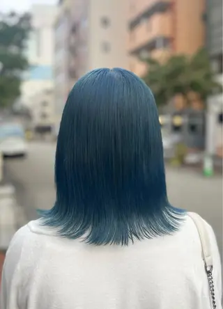 ミディアム カラー 和夢/メンズカット/ パーマ/ハイトーンのヘアスタイル