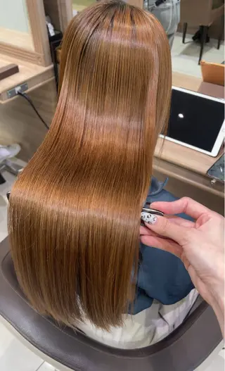 ロング カラー パーマ 艶カラー みゆう🎀のヘアスタイル