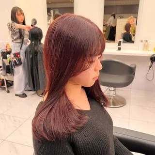 セミロング カラー 💖札幌カラー 指名No.1💖玲奈のヘアスタイル