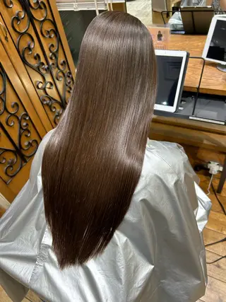 ロング カラー 新宿✨顔周りカット 韓国ヘア/坂本亜裟海のヘアスタイル