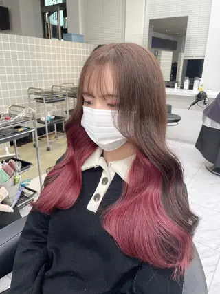 ロング カラー *モデル募集🤍横浜 透明感カラー🫧のヘアスタイル