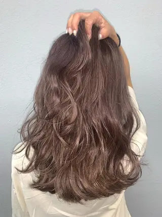 セミロング fuuka/ ハイトーン/海外ヘアのヘアスタイル