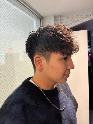 パーマ メンズ ハードパーマ Rico💜のヘアスタイル
