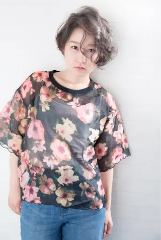 ショート パーマ パーマ特化 フシキサトシのヘアスタイル