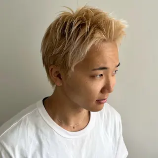 ショート メンズ メンズパーマ/ メッシュ📍ユリのヘアスタイル