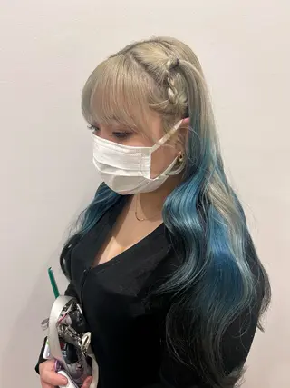 ロング ヘアアレンジ rad心斎橋 airi۫ ꣑ৎのマツエク・マツパデザイン