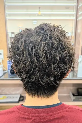 ショート パーマ 理容プラージュ燕三条 福井のヘアスタイル