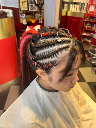 ロング ヘアアレンジ 横浜カットパーマ 特殊/ 平林侑馬のヘアスタイル
