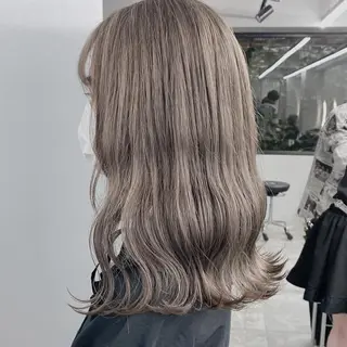 セミロング ♡透け感カラー 大賀哲平♡のヘアスタイル