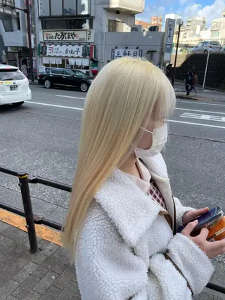 ロング カラー Maya川越/ エクステ/ハイトーンのヘアスタイル