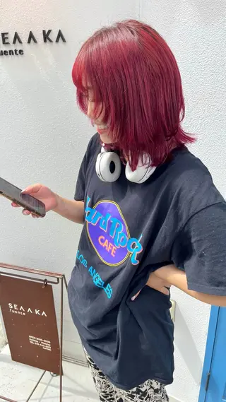 ミディアム カラー 中川 もえか【明石】のヘアスタイル