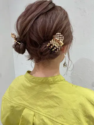 ミディアム 🍋暖色カラーヘアア レンジniina🍋のヘアスタイル