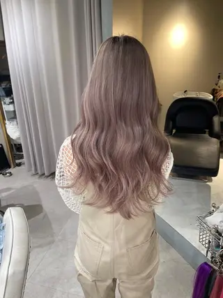 ロング カラー ムラ修正.ブリーチ エクステ🤍アミルのヘアスタイル
