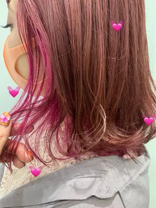 ミディアム カラー 新宿駅近♡個室 ♡関口三都季🌜のヘアスタイル