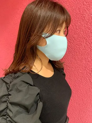 ミディアム yaya✂︎ 美髪/艶カラーのヘアスタイル
