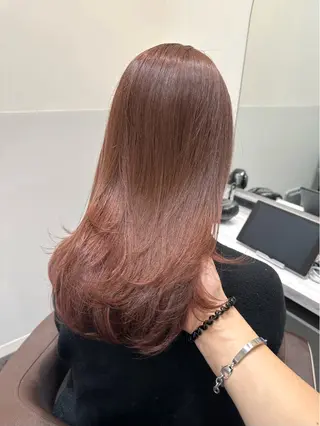 セミロング カラー 矢野 晃平のヘアスタイル